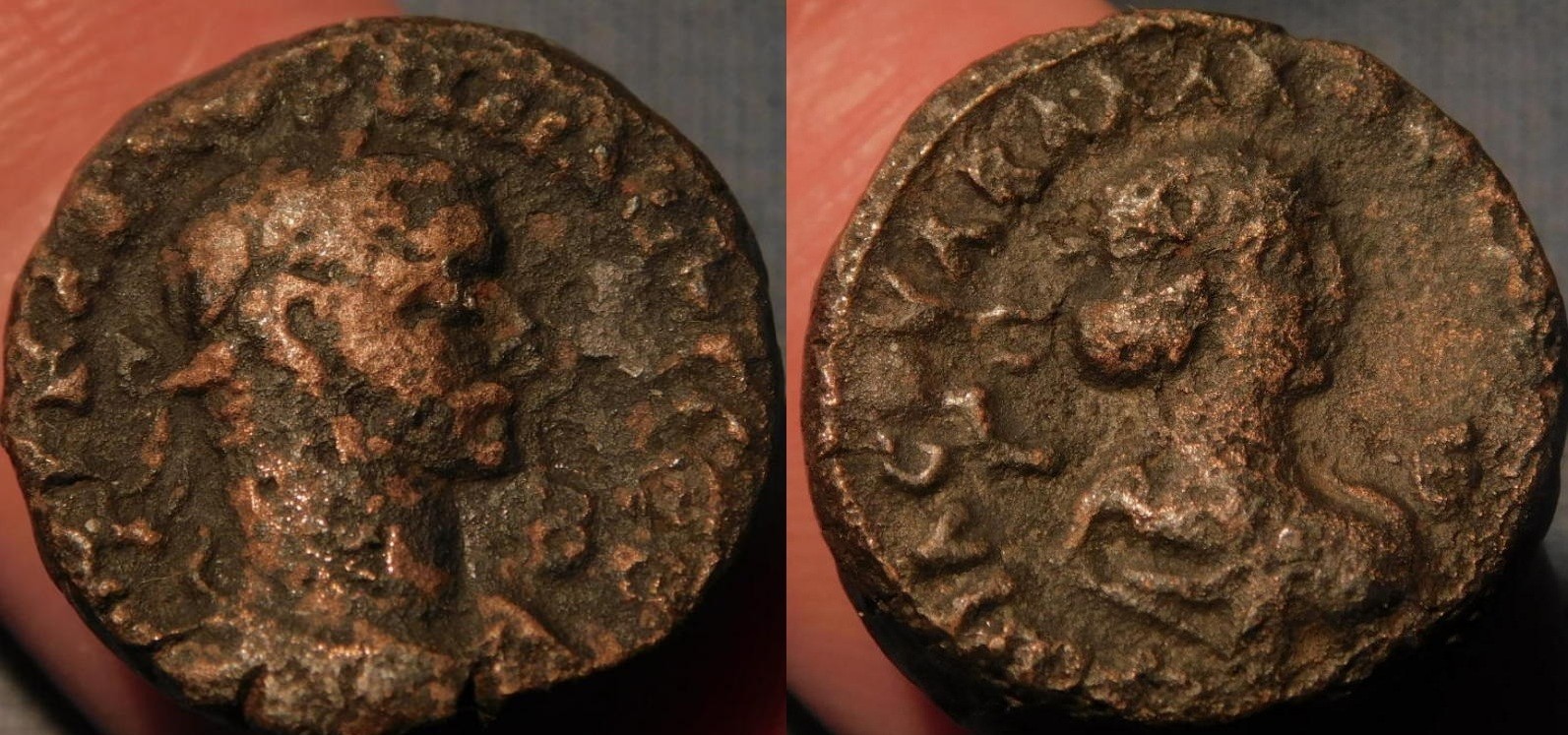 MRTWN Aurelian & Vabalathus AE tetradrachm of Alexandria - Year 2 and 5