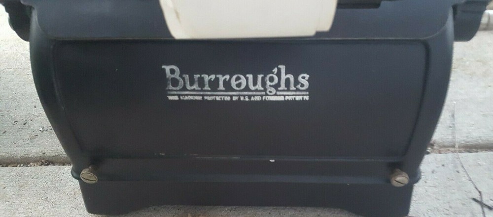 Antique Burroughs Adding Machine W/ Rare Book Keeping Customizations