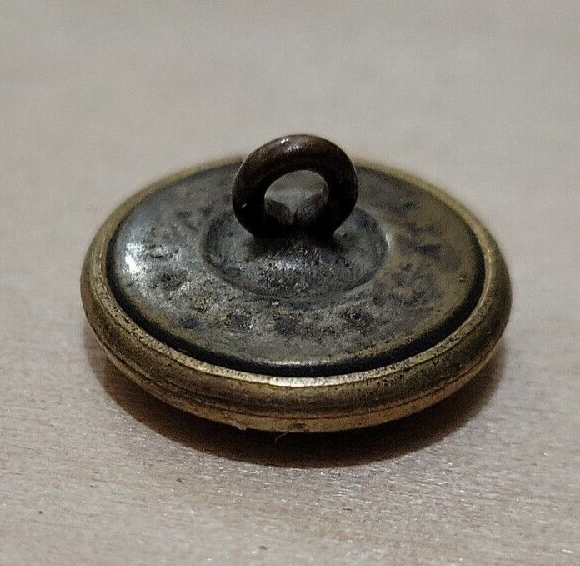 Rare Antique 1876 Centennial Button, Gilt Brass, Eagle, 100th Independence