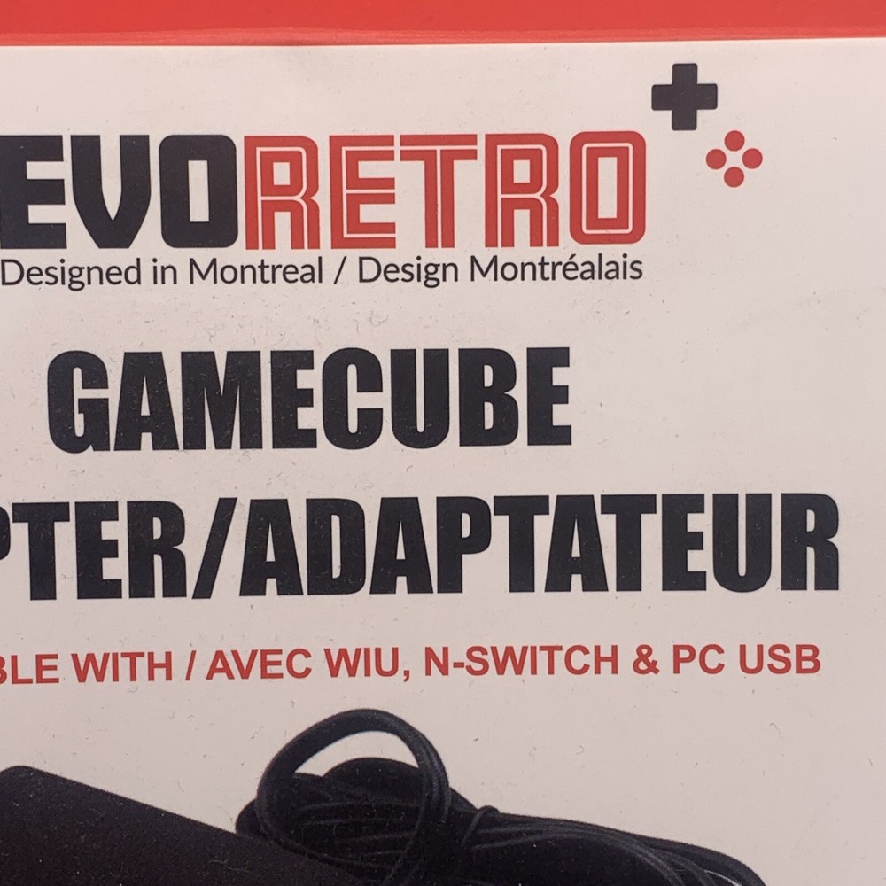 EVORETRO 4 Port Adapter for Gamecube Controller Wii U, Switch, and PC USB
