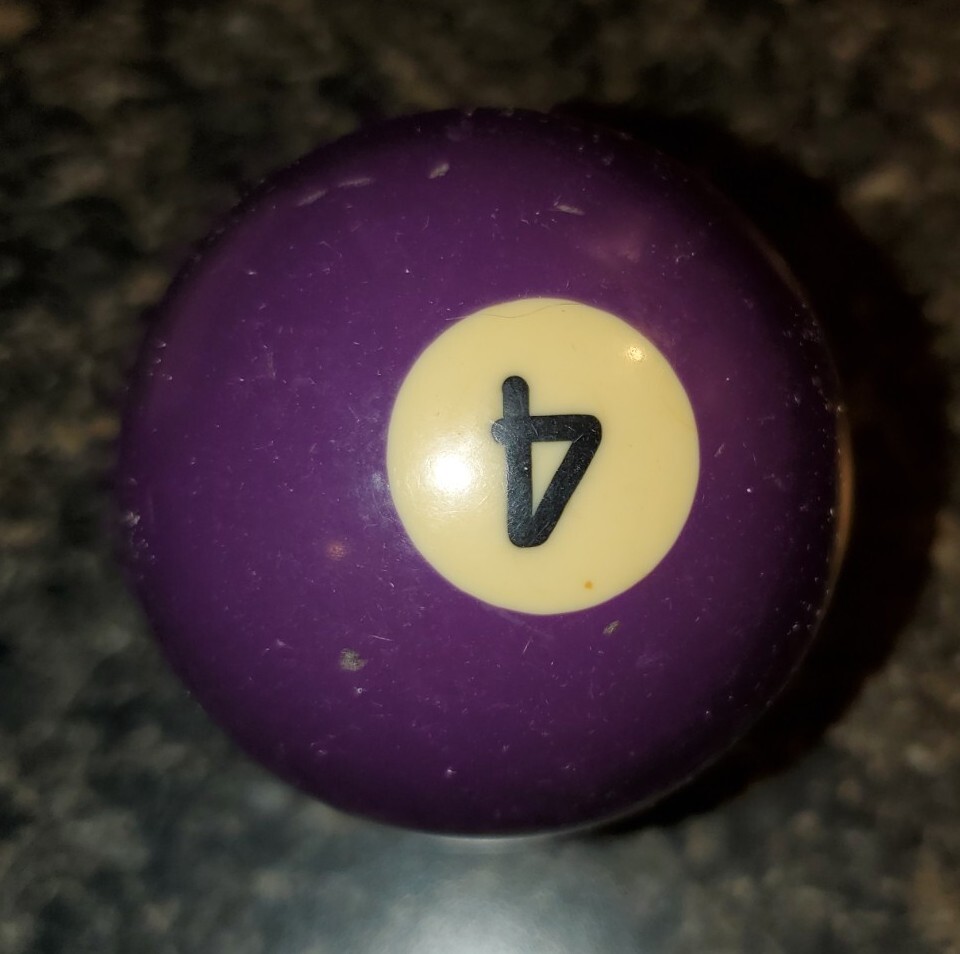 Replacement Regulation Pool Ball 4 Ball Solid Purple Ball