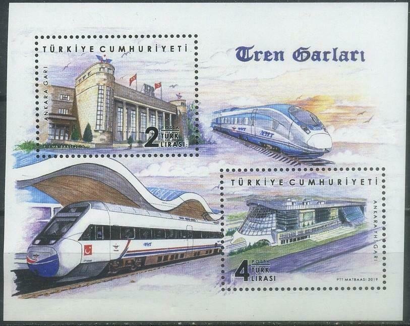 TURKEY / 2019, Train Stations, MNH