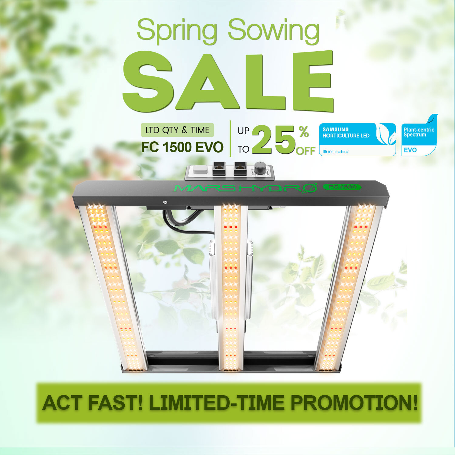 Upgraded Mars Hydro EVO LED Grow Light FC 1000W 1500 3000 4000 Commercial Grow