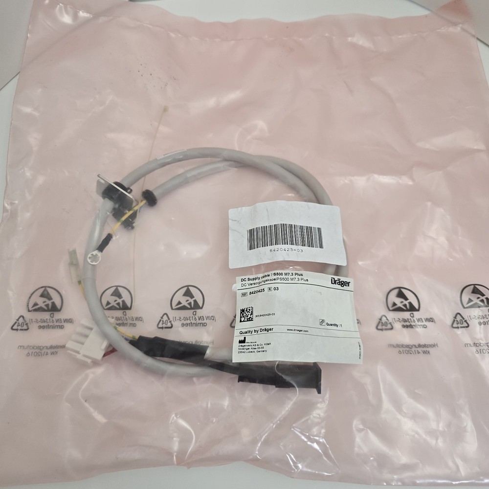 Drager DC Supply Cable S500 M7.3 Plus 8420425
