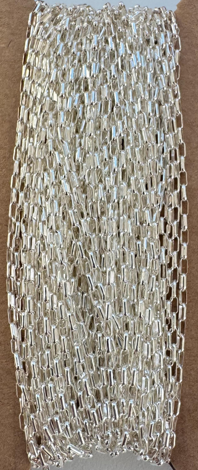 1.4mm x 3.5mm Flat Oval Rollo Chain Sterling Silver .925 by foot (C10533S)