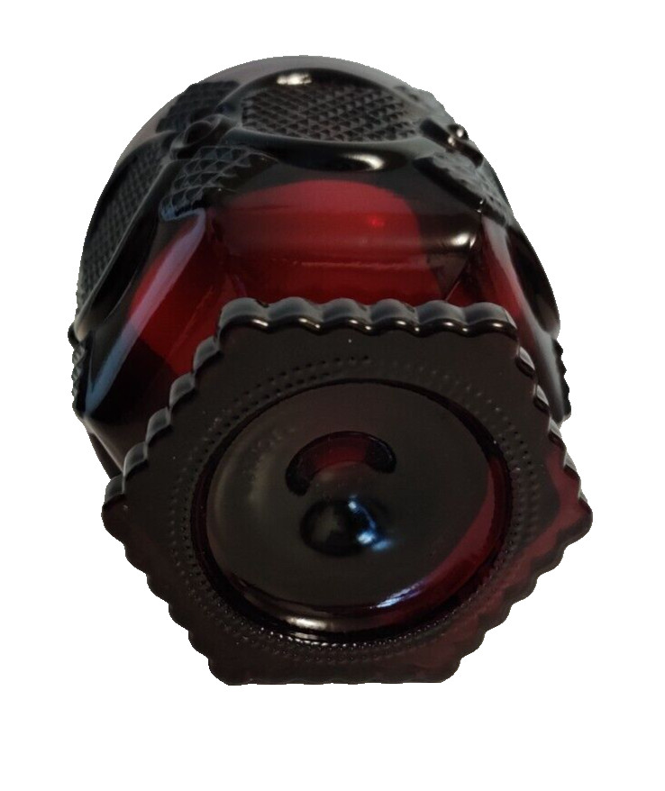 Avon Ruby Red Cape Cod Glassware 1876 Footed Tumbler 3.75"