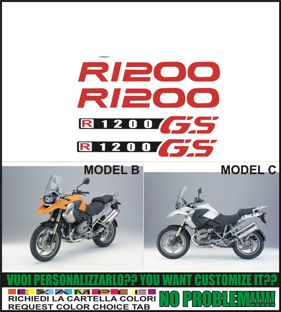 Stickers R1200 GS 2008 2012 Basic Set Compatible