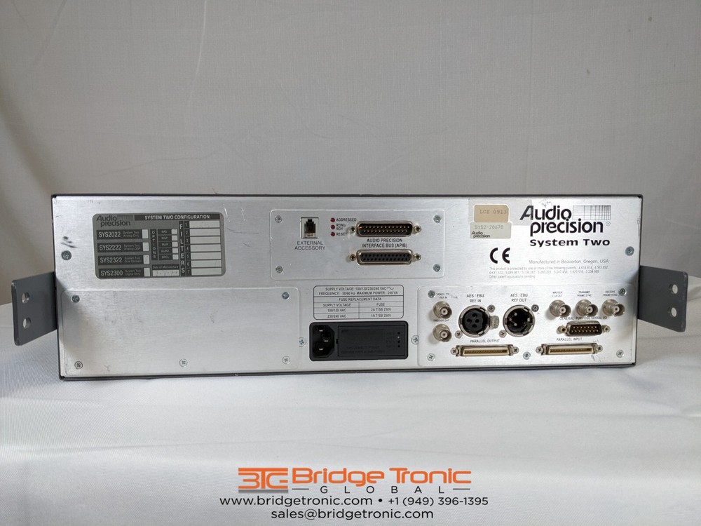 Audio Precision System Two 2322 Analog Signal Generator