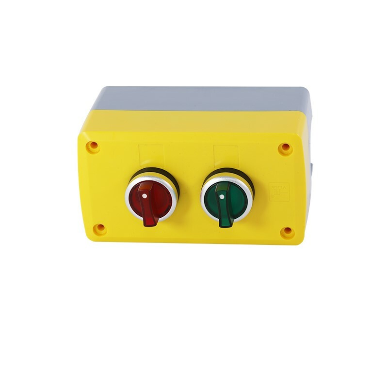 22mm LED Push Button Rotary Switch 2 position 2NO 2NC Illuminated Silver contact