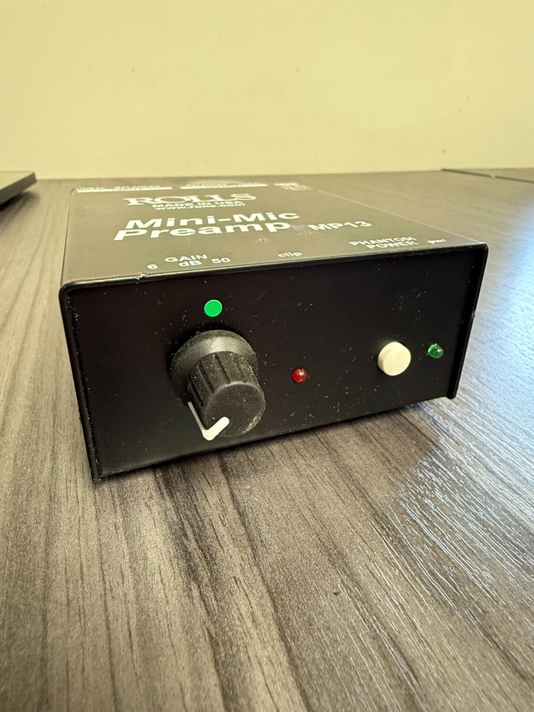ROLLS MP13 Mini-Mic Preamp Phantom Power
