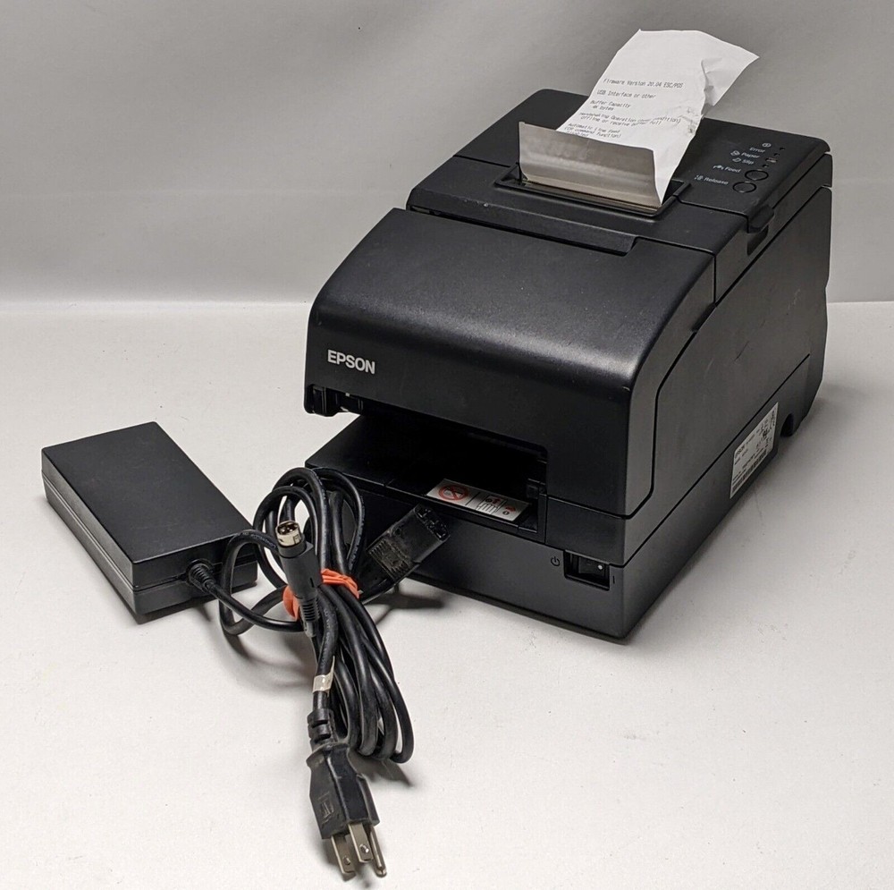 Epson M253A TM-H6000IV Multi-Function POS Receipt Printer W/ Power Adapter