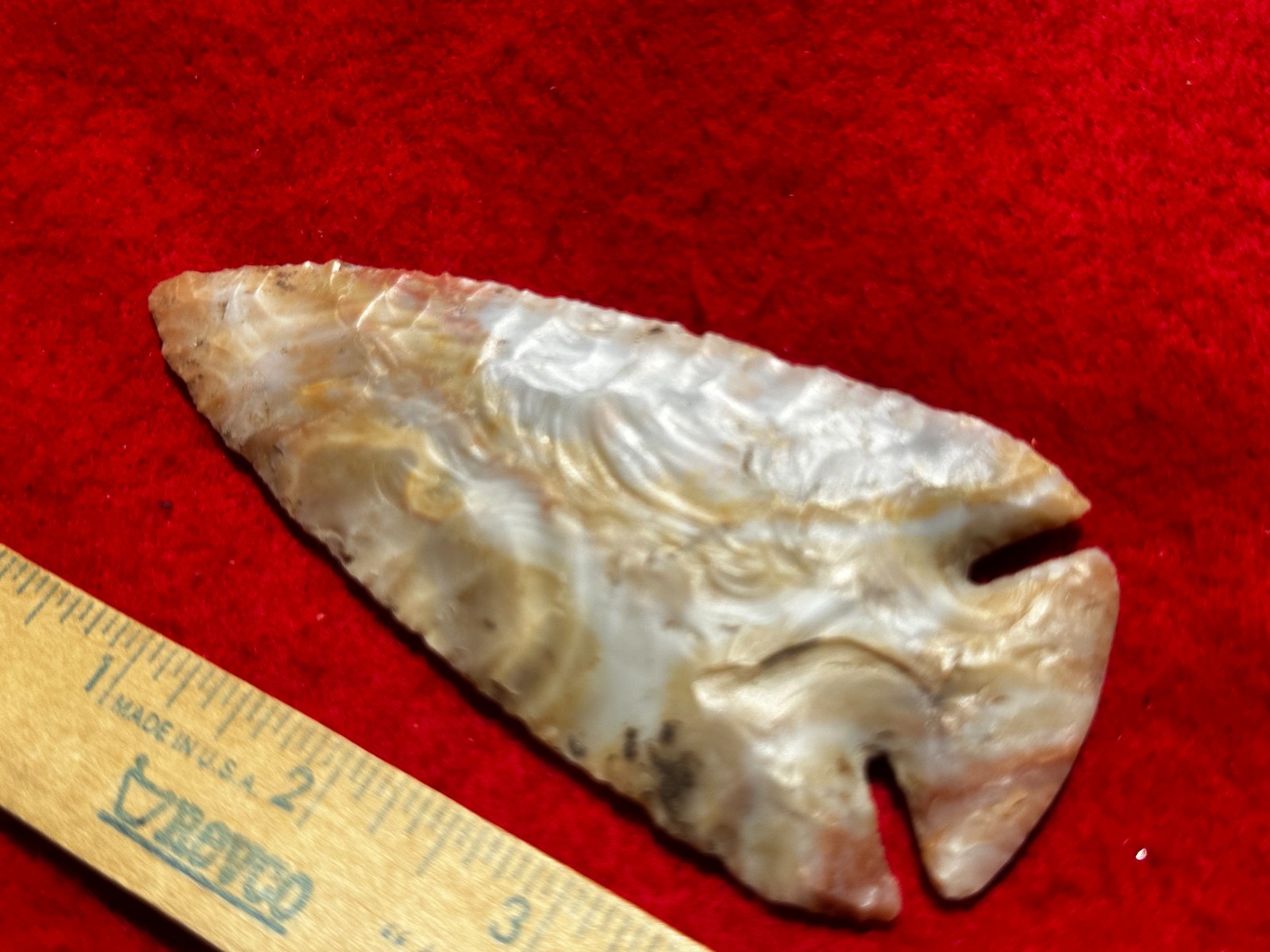 4 1/2" Flintridge Dovetail Point, Indian Artifacts, Hopewell, Arrowheads, Paleo