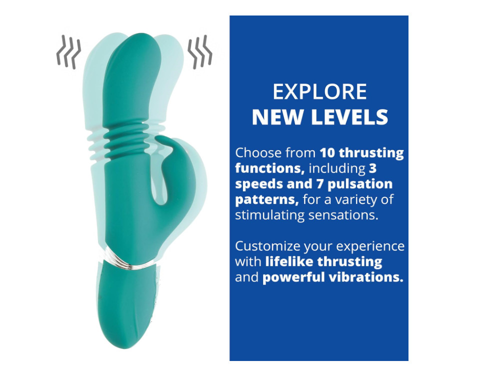 Eve's Rechargeable Thrusting Rabbit - by Adam & Eve