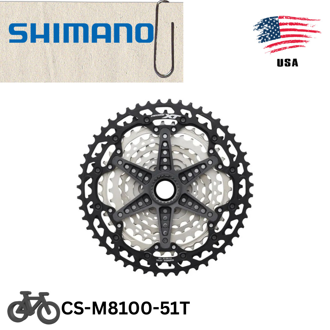 SHIMANO XT CS-M8100 12-Speed Cassette MTB Micro Spline Cassette 10-51T