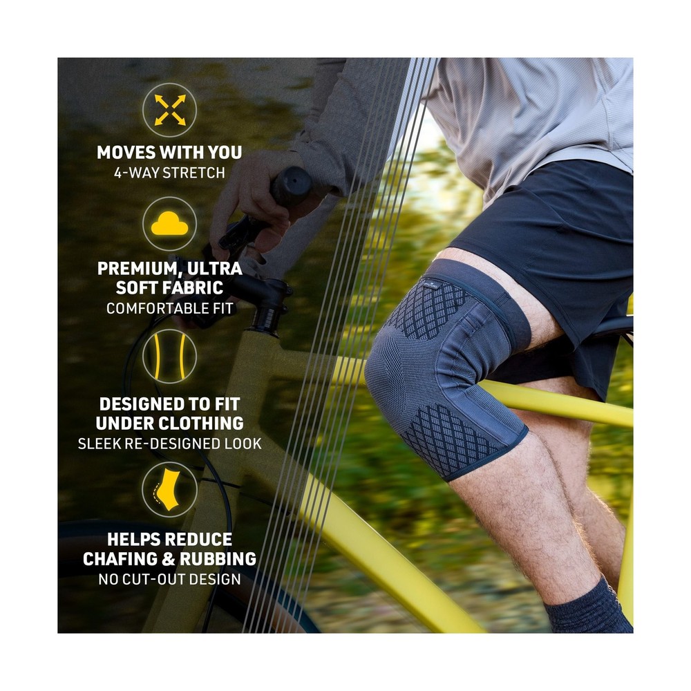 FUTURO Premium Compression Knee Sleeve with Stabilizers, Removable Stabilizer...