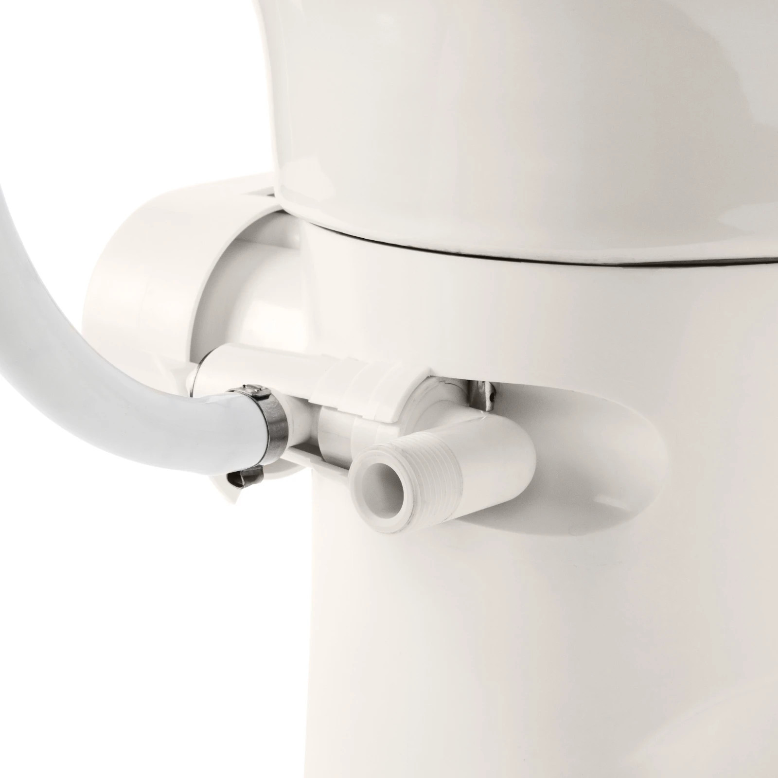 Camco 41715 Premium Ceramic Gravity Toilet , Bone