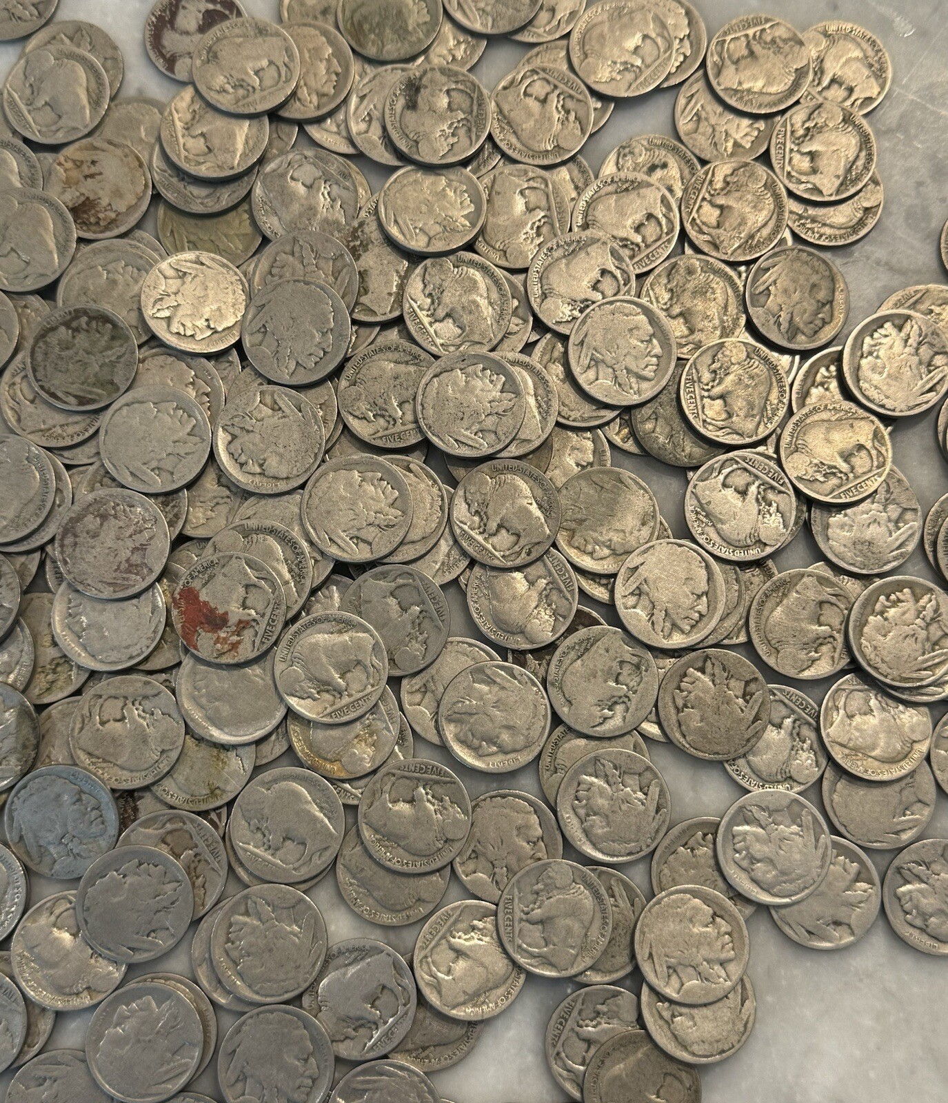 [Lot of 40] Buffalo Nickels No Date / Low Grade - Choose How Many Lots of 40!