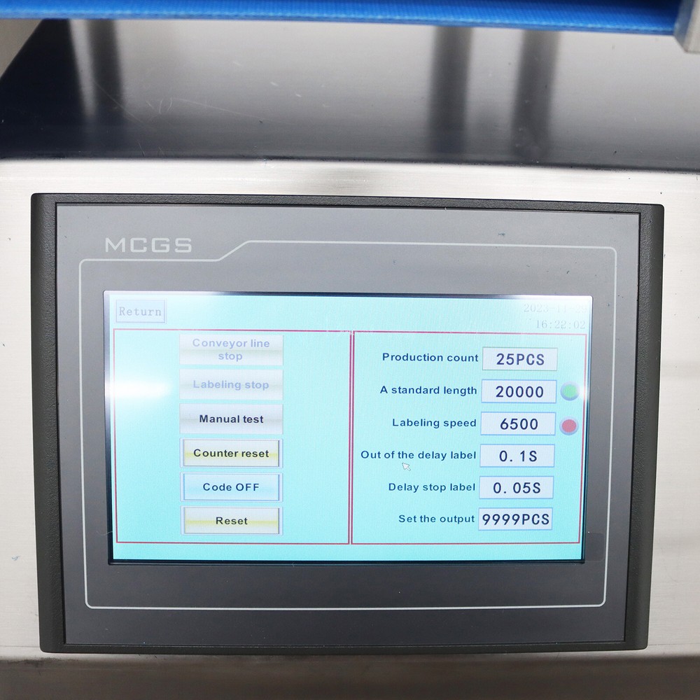 Automatic Flat Labeling Machine Desktop Conveyor Table Plane Label Machine 110V