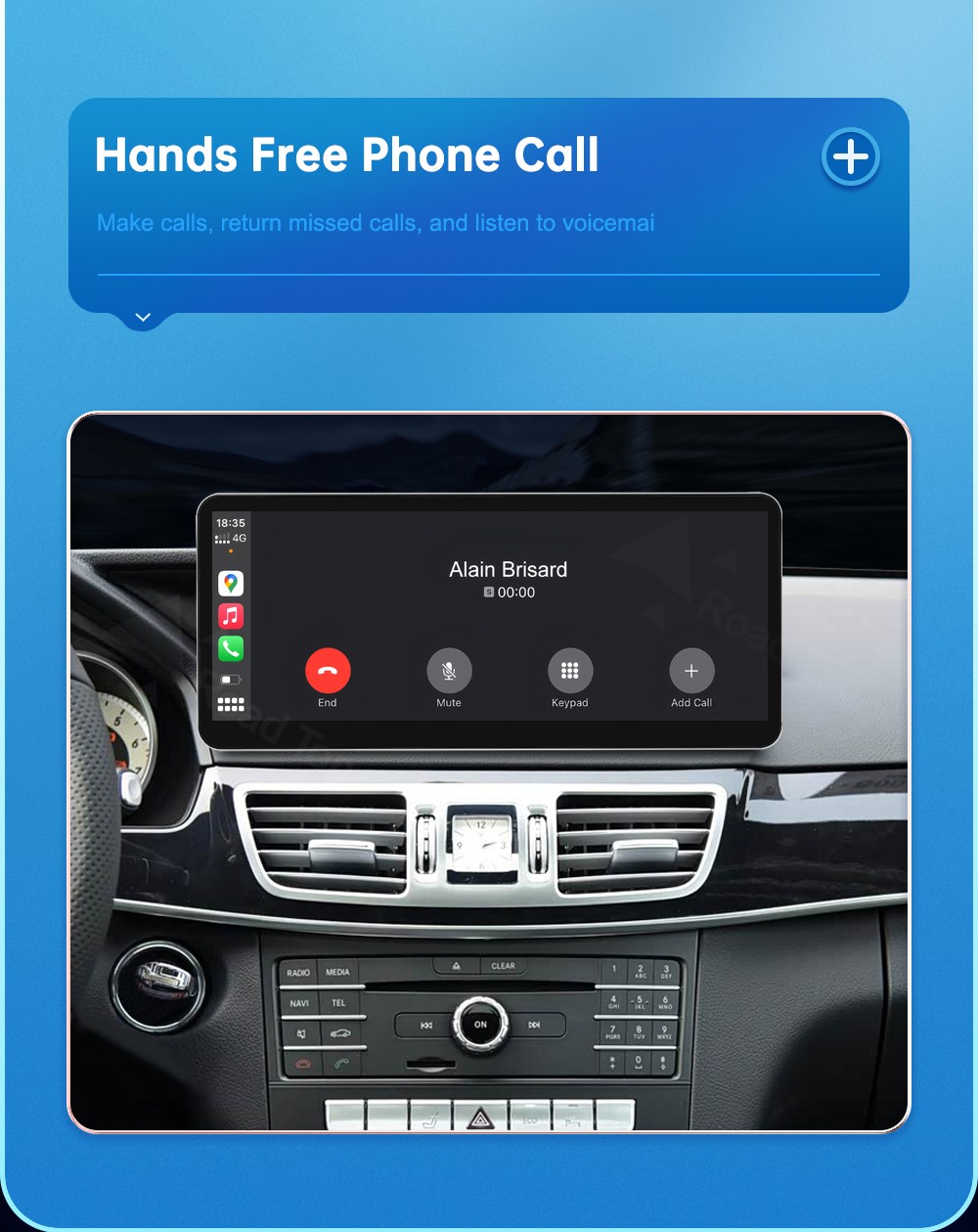 12.3"Android Auto Carplay Screen for Mercedes Benz E Class W212 2012-2015 NTG4.5