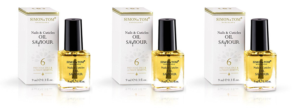 Simon & Tom Nails & Cuticles Oil Saviour, .3 Oz (3 Pack)