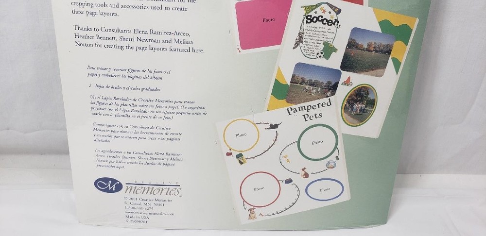 New Creative Memories Graduated Circle and Oval Templates Patterns Scrapbook