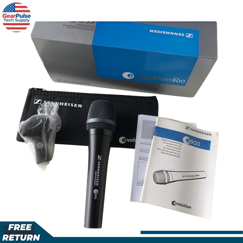 Opened e945 Wired Super Cardioid Dynamic Handheld Microphone - Early Box Version