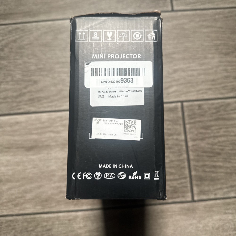 2025 Mini Projector - Portable 1080P HD Projector with Tripod for iPhone/Android