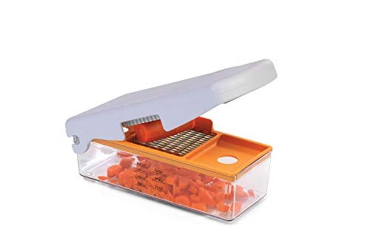 by Progressive Fruit and Vegetable Chopper,White