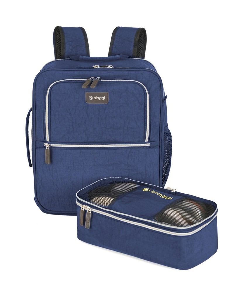 Biaggi Carry Cube Backpack Navy Blue