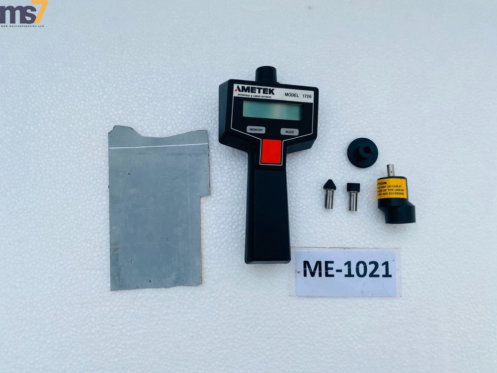 AMETEK MODEL 1726 DUAL FUNCTION DIGITAL TACHOMETER WIITH ACCESSORIES