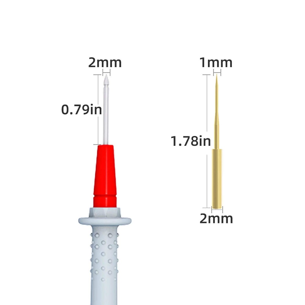 Multimeter Test Leads Kit Double Silicone Soft Cable Wire Multimeter Probes E...