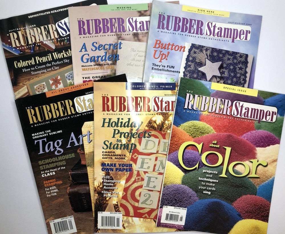 THE RUBBER STAMPER Magazine - 5 Issues 1999-2000 + 1 Special Issue