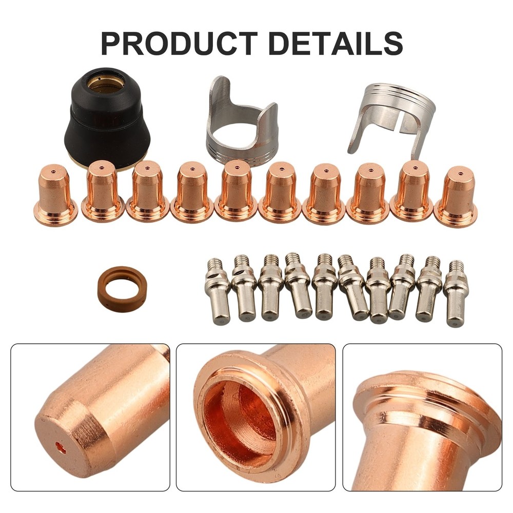 Plasma Cutting Torch Nozzle Plasma Cutting Tools 24pcs High-quality New