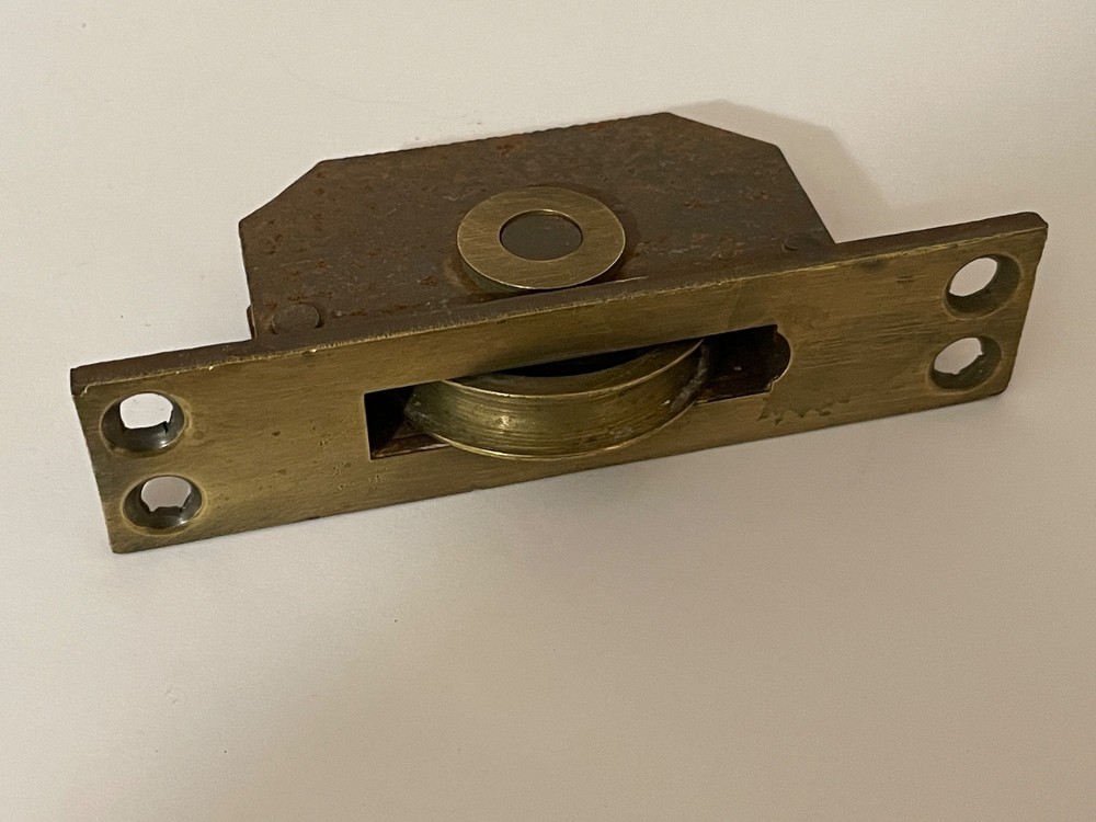 Antique Victorian Vintage Solid Brass Sash Window Pulley