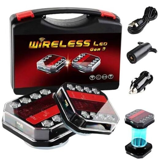 Upgraded Version Wireless Trailer Lights Magnetic Bluetooth Trailer Lights