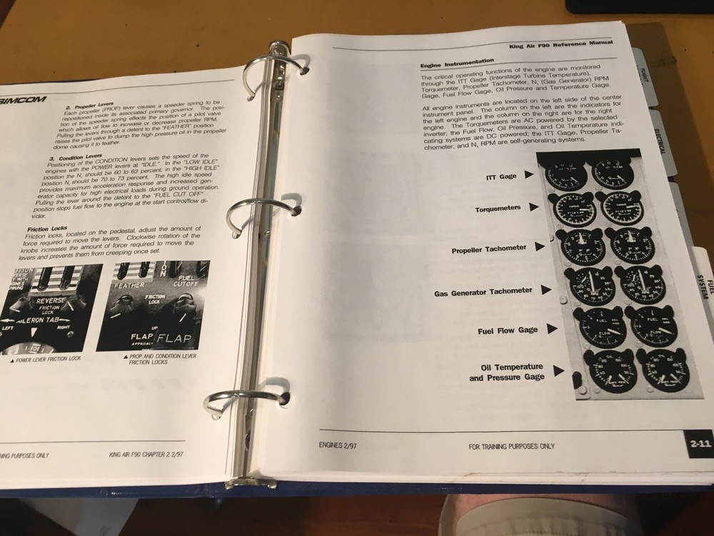 Simcom King Air F90 Reference Manual