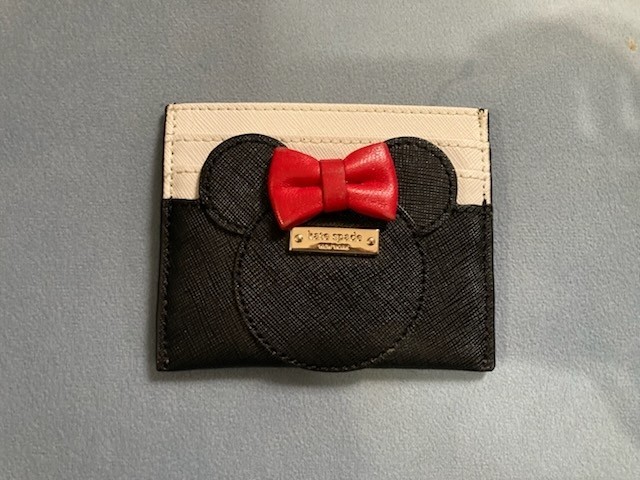 Disney x Kate Spade - Minnie Mouse Bow Slim Card Holder Wallet! Limited Edition!