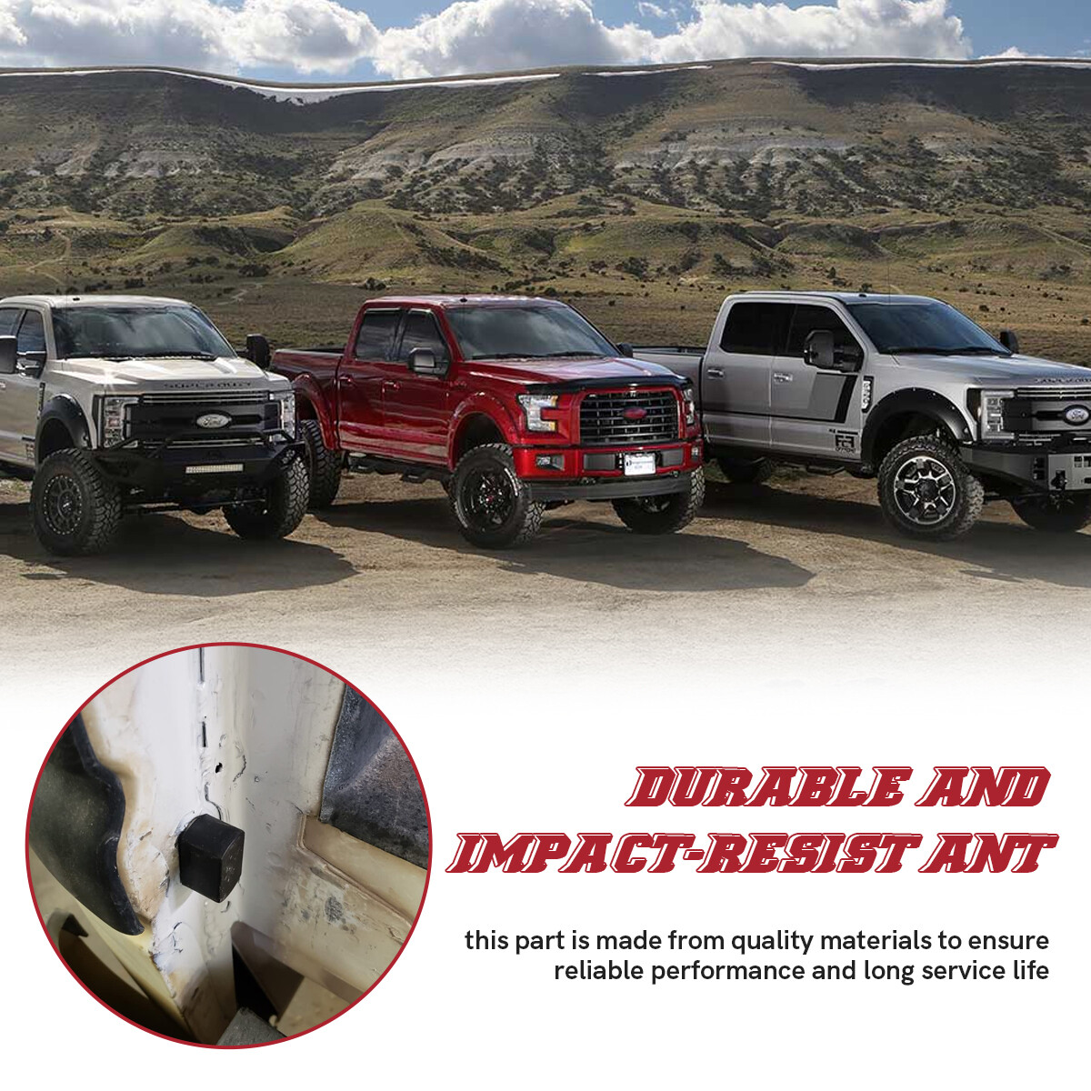 Tailgate Hinge Pivot Bushing Insert Kit for Dodge Ram Ford f150 f250 f350 Trucks