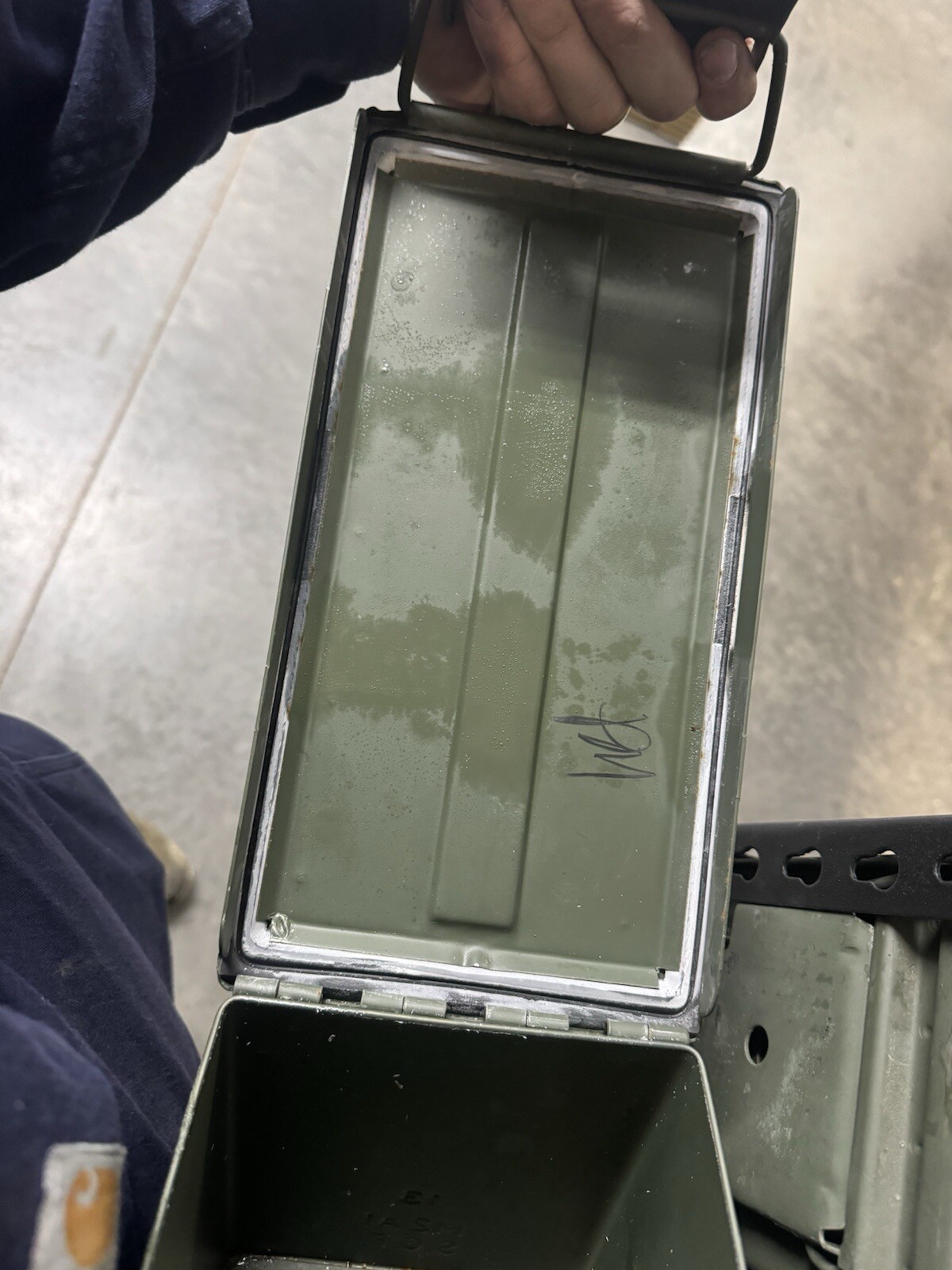 Lot Of (2) M2A1 / M2A2 USGI Metal Ammo Can Box