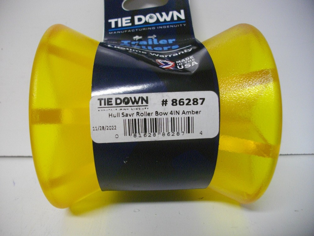 Tie Down Engineering Dexter 86287 Hull Saver Bow Roller 4" Amber Boat Trailer