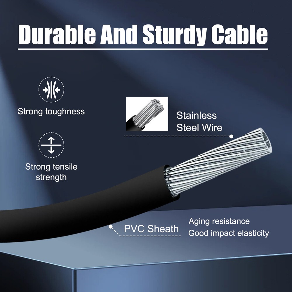 2X Rear Left Cargo Door Upper & Lower Lock Release Cables for Ford E-150 E-250