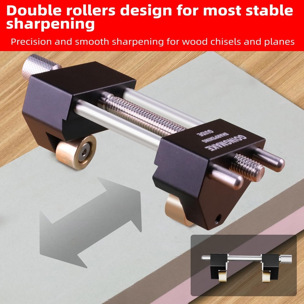 GOINGMAKE Honing Guide System Sharpening Kit for Woodworking Chisels