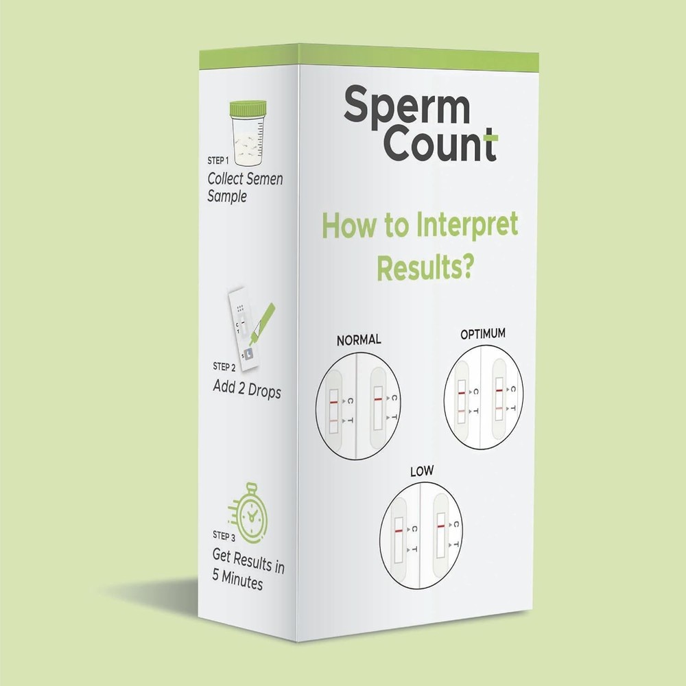sperm count test kit Shows Normal or Low sperm count Check sperm count privatley