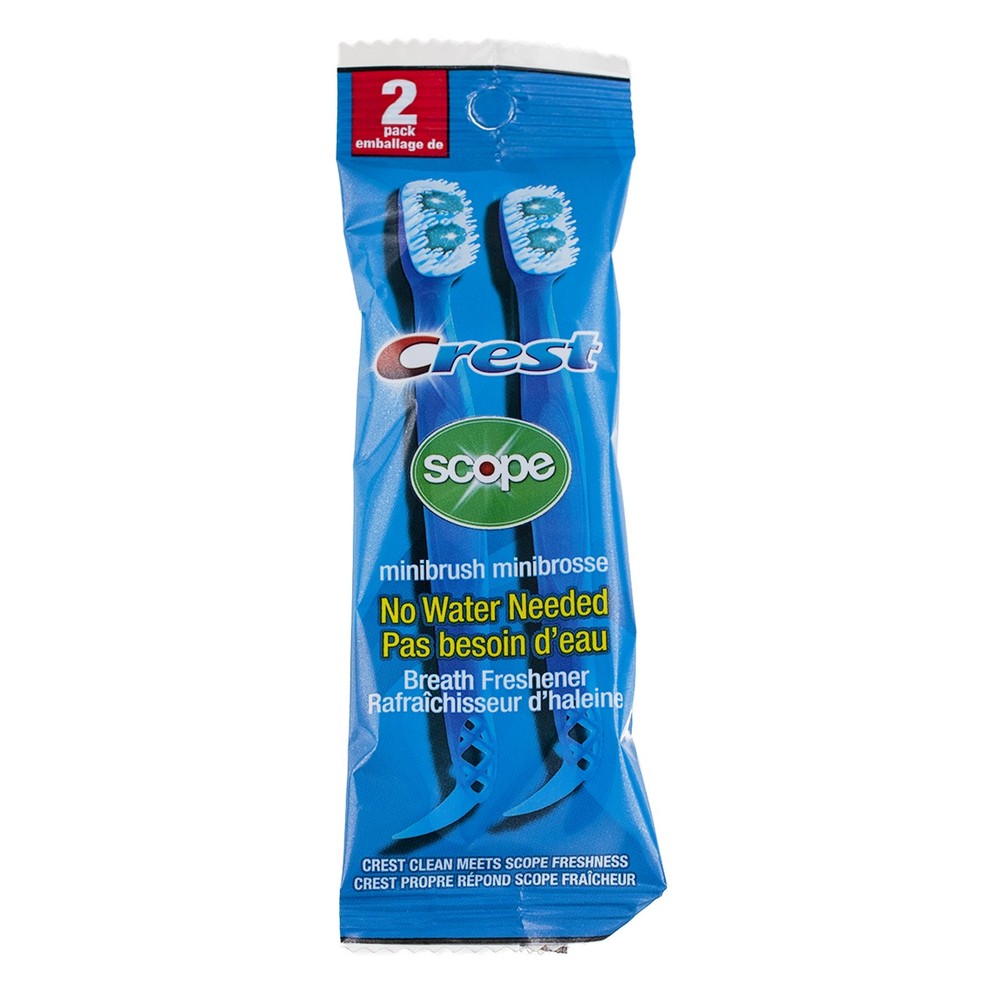 4 Pack Crest Scope Minibrush, 2 Ct