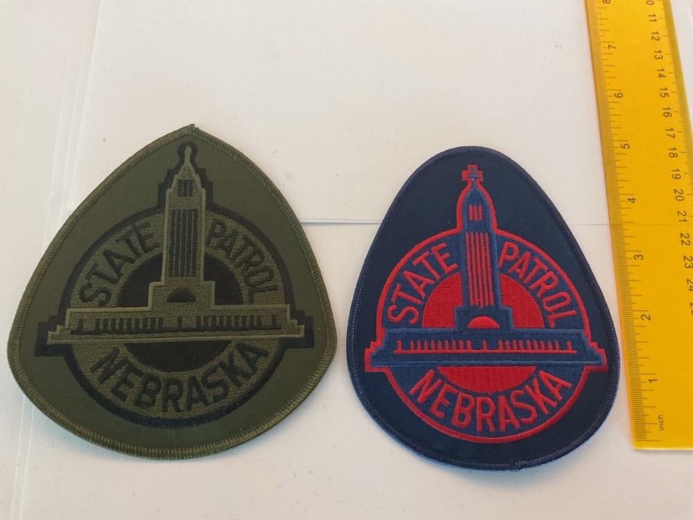 Nebraska State Patrol collectors patch set 2 pieces