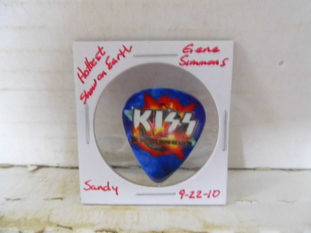 KISS "GENE SIMMONS" 9/22/10 GUITAR PICK~READ DESCRIPTION #12~12