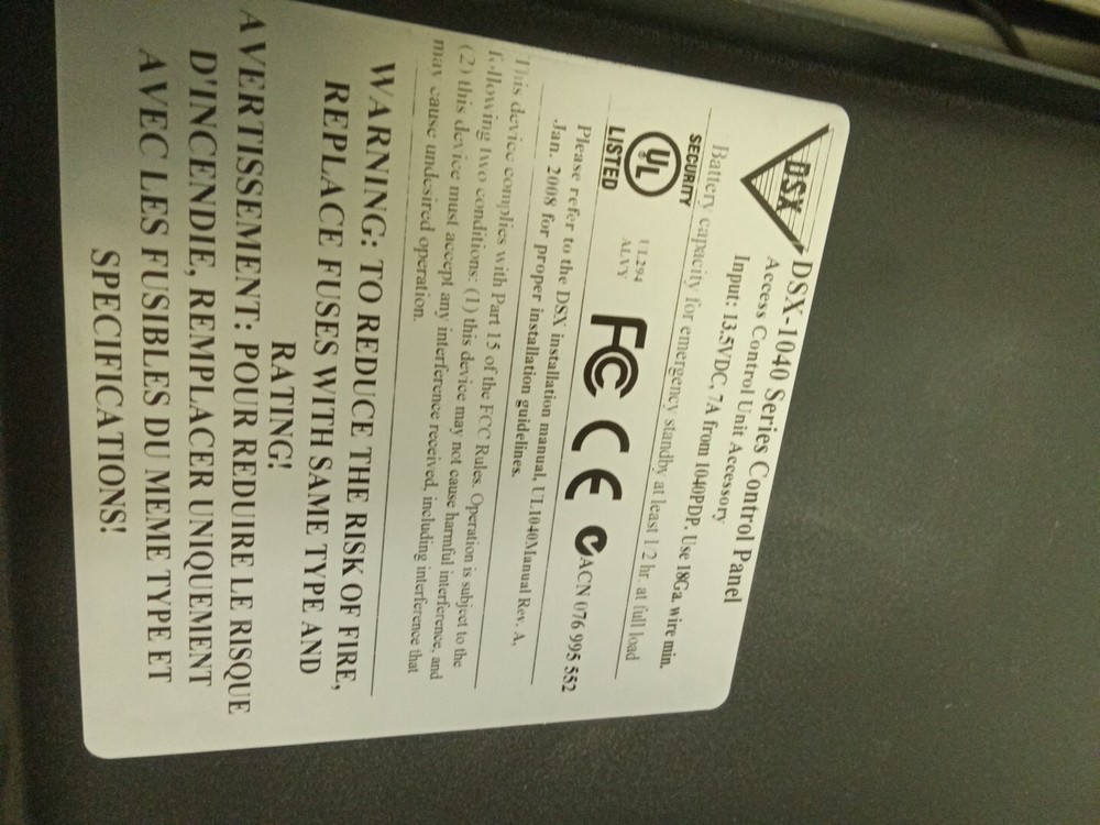 DSX Access System DSX-1040 with DSX-1042 Controllers