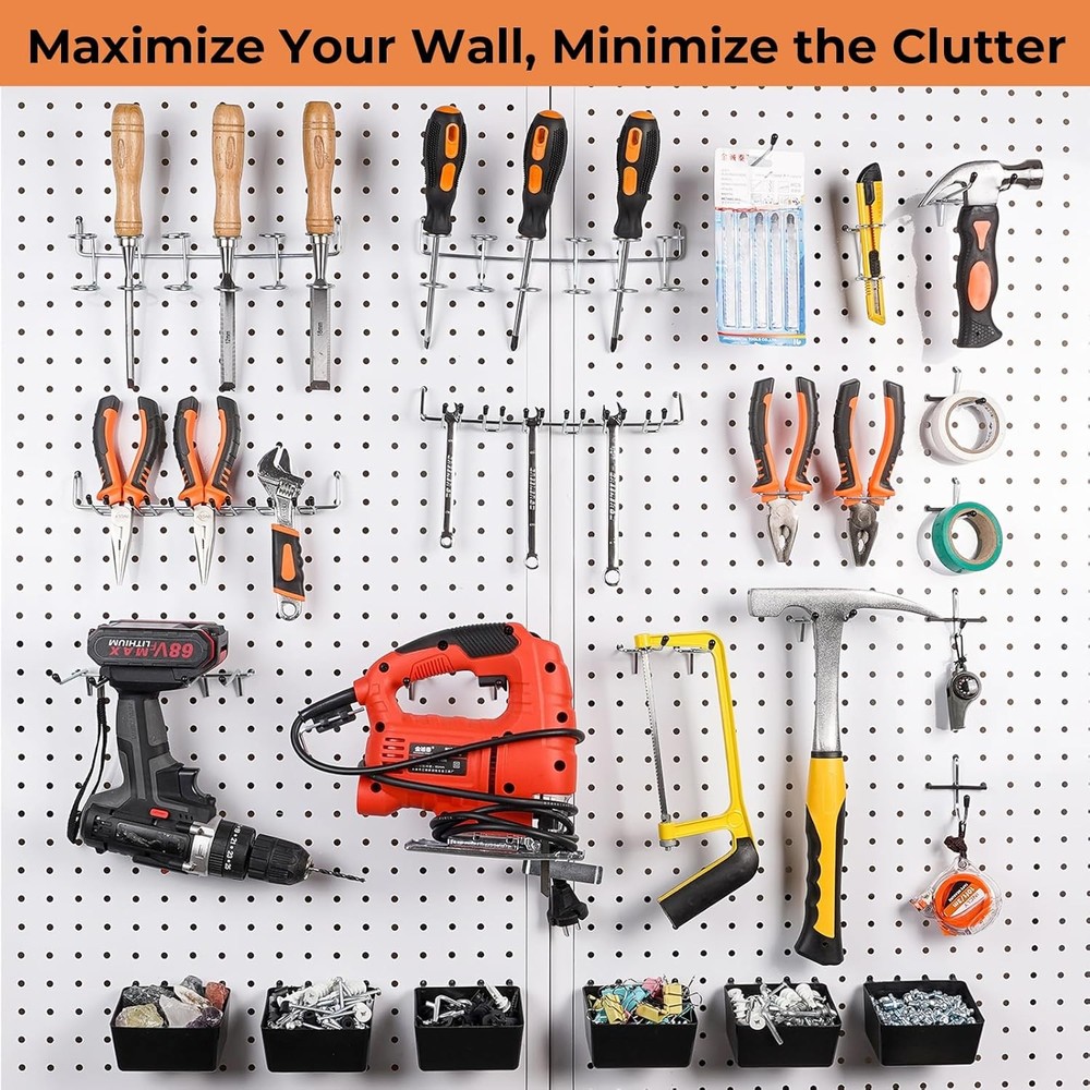 Pegboard Hooks Assortment Organizer Kit 278pcs Hardware Accessories Wall Hooks