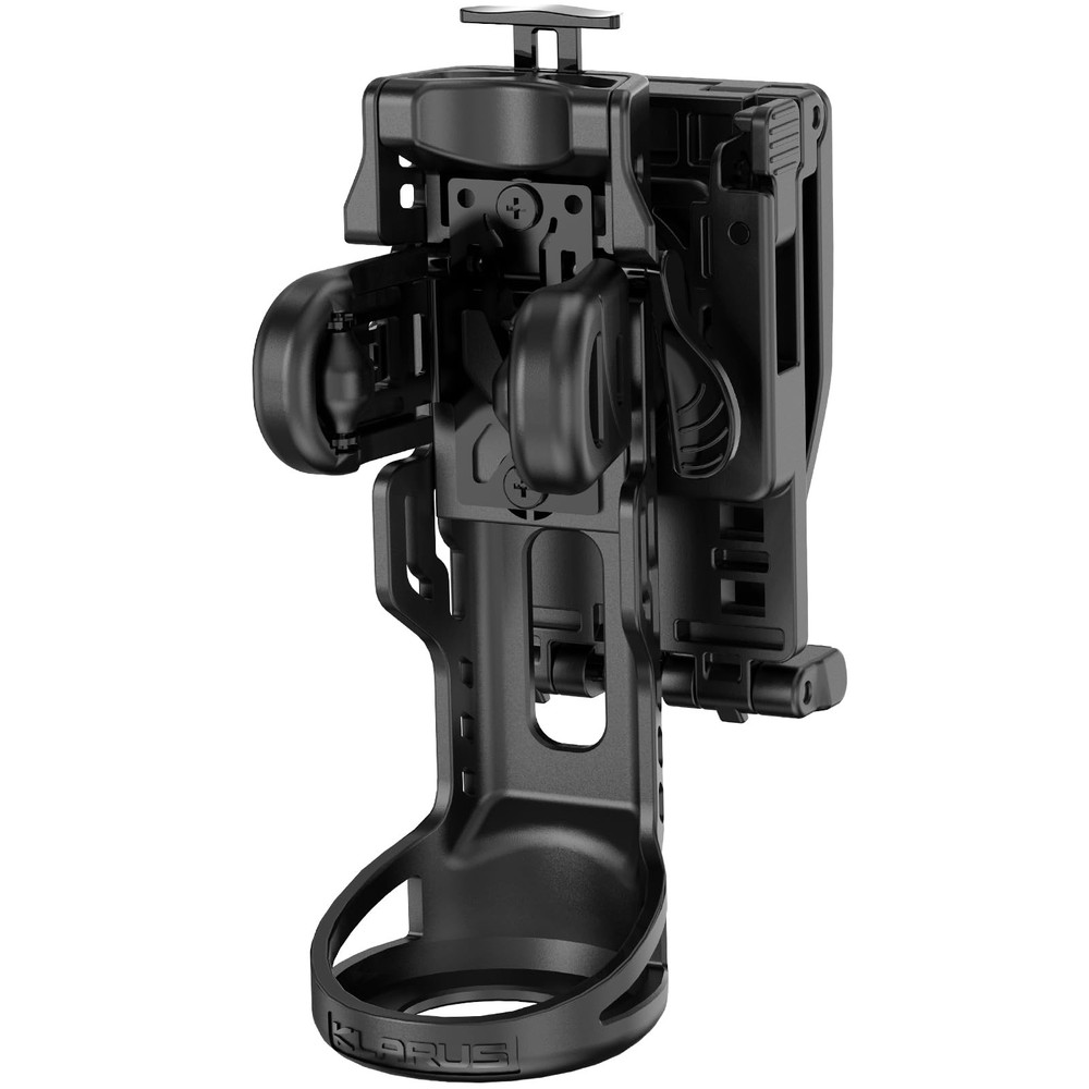Klarus AH3 Upgraded Flashlight Holster: 360° Rotation, 1-Second Black