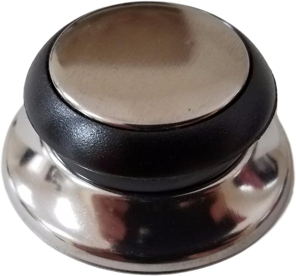 6099 Universal Kitchen Replacement Pot Lid Cover Knob Handle - Black/Silver (1)